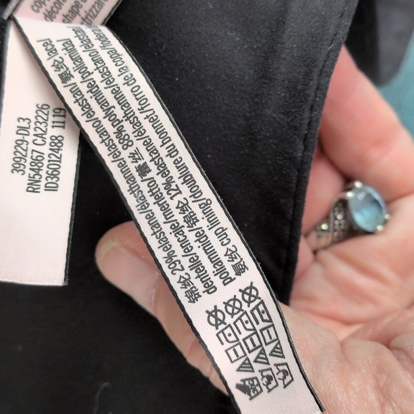 Victoria's Secret Body By Victoria Front Clasp Lace Racerback Bra Size 32D - Picture 14 of 16